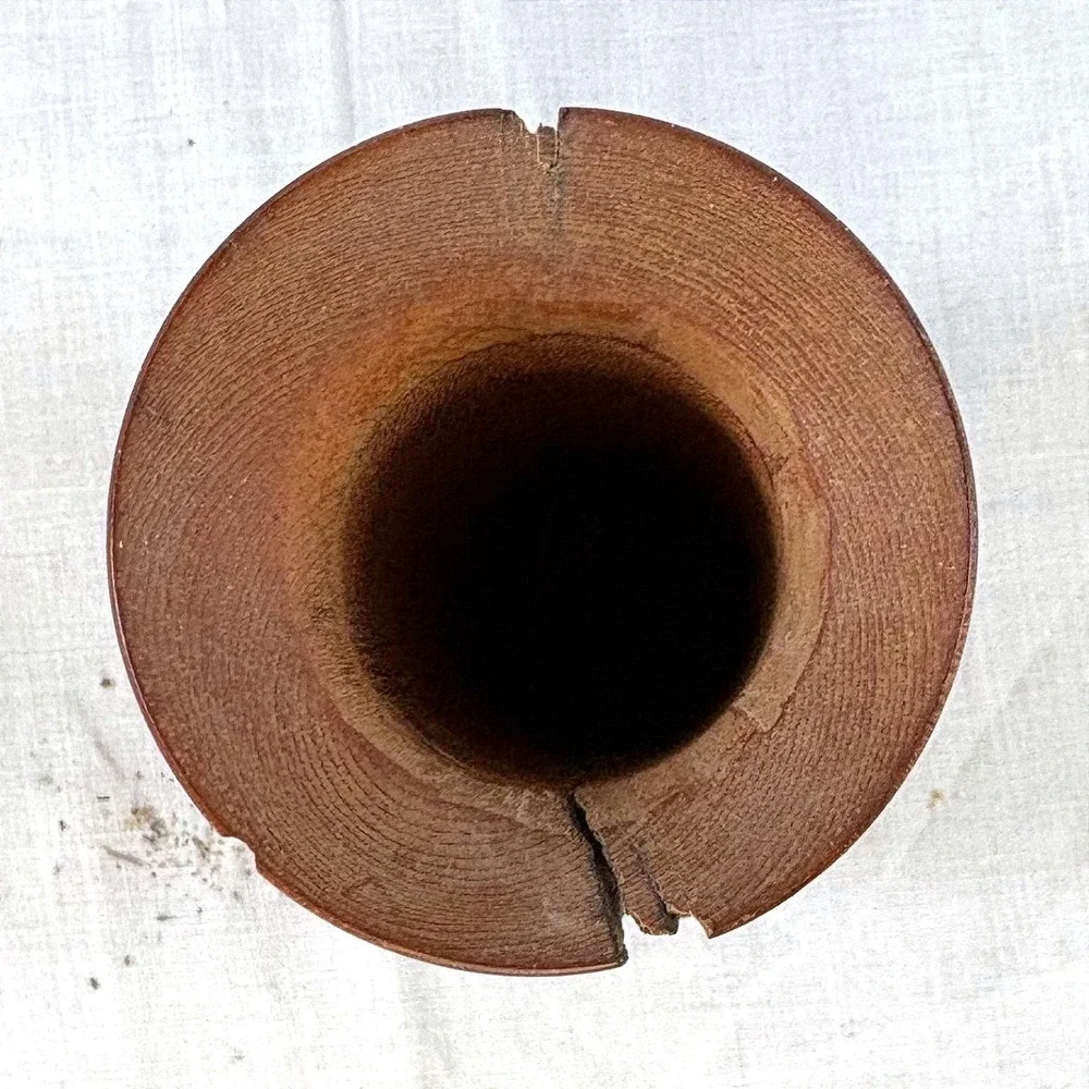 Vintage Casa de Madera Colorado Bristlecone Pine Wood Turning Vase 1987 Signed